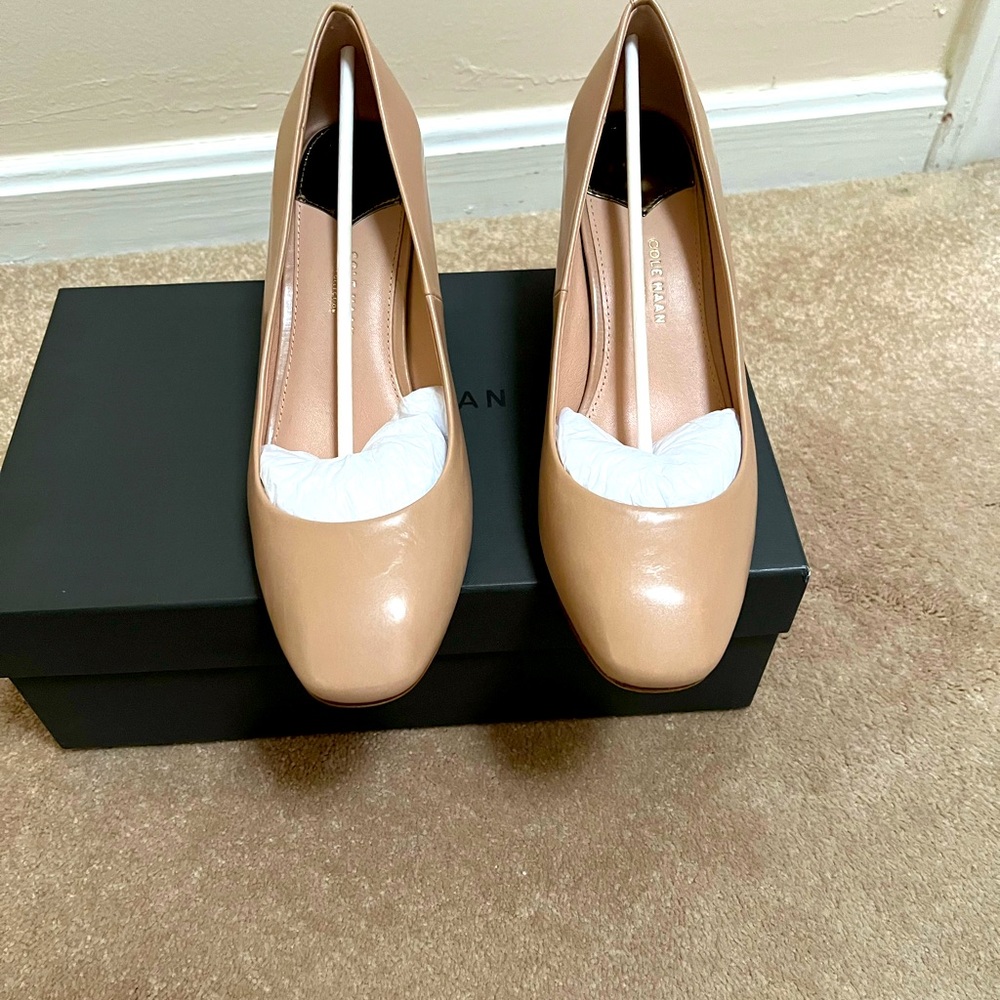 Beige new Cole shoes